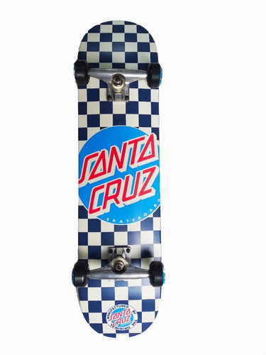 Patineta Doble Cola Santa Cruz Check Dot 7.9  X 31.7 