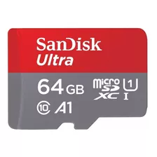 Tarjeta De Memoria Sandisk Sdsquar-064g-gn6ma Ultra Con Adaptador Sd 64gb