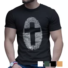 Camiseta Moda Gospel Identidade Digital Cruz Deus Jesus