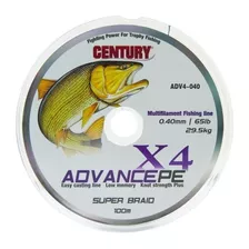 Bobina De Multifilamento Century Advancepe X4 0,30mm X100mts