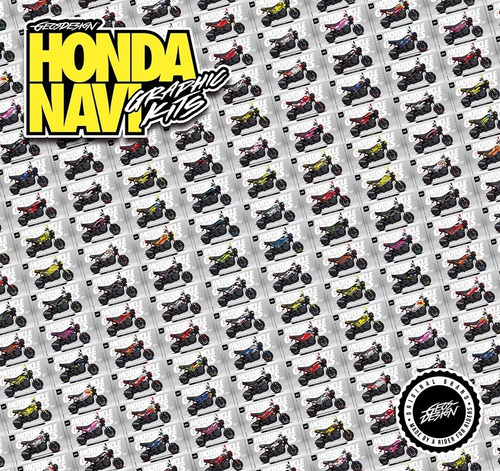 Stickers Premium Honda Navi / Italika Bit Geosdesign Foto 10