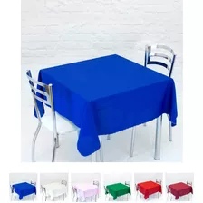 10 Toalha De Mesa Lisa 4 Cadeira Cozzilar Buffet Festa Casamento Kit Cor Azul