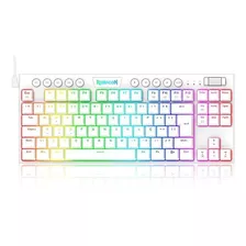 Teclado Horus Tkl Rgb Branco Switch Azul K622w-rgb (pt-blue