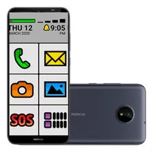 Smartphone Celular Nokia Idoso 4g Tela 6,5 2gb 32g Botão Sos