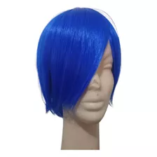 Peluca Corta Azul Cardada Unica By La Parti Wigs!