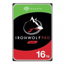 Disco Duro Seagate Ironwolf Pro 16tb P/nas 7200rpm 256 Cache