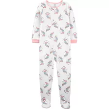 Carters Osito Pijama Micropolar Cierre Unicornios 3j386510