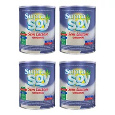 Kit 4 Leite Suprasoy Nature Sem Lactose 300g - Supra Soy