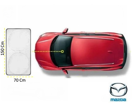 Protector Cubresol Tapasol Con Ventosas Mazda 3 2.5l 2017 Foto 8