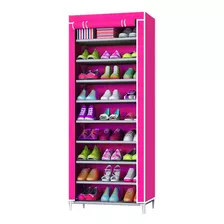 Sapateira Estocasa Organizadora 9 Prateleiras Multiuso Sapatos Rosa