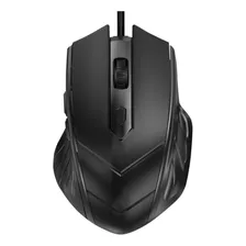 Mouse Alámbrico Teraware Pe169269, 6 Botones, Negro