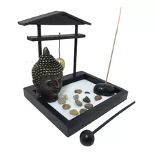 Jardim Zen Com Gongo E Buda Em Meditação Feng Shui 1960