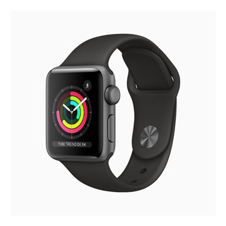 Apple Watch Series 3 (gps) - Caixa De Alumínio Space Gray De 38 Mm - Pulseira Esportiva Black