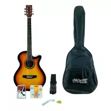 Guitarra Electroacustica Mccartney Con Funda Y Accesorios