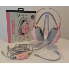 Headset Gamer Husky Stereo Rgb - Drivers 50mm P2 - Rosa