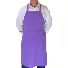 Kit 100 Pçs Avental De Frente Com Bolso Restaurante Uniforme