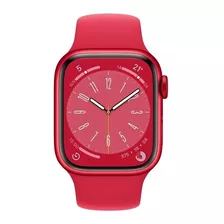 Apple Watch Series 8 Gps - Caixa (product)red De Alumínio 41 Mm - Pulseira Esportiva (product)red - Padrão