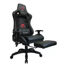 Silla Gamer Compacta Negra Giratoria Oficina Ergonomica 