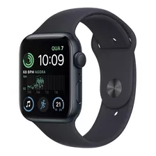 Apple Watch Se Gps (2da Gen) - Caixa Meia-noite De Alumínio 44 Mm - Pulseira Esportiva Meia-noite - Padrão