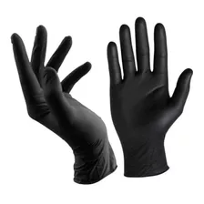 Guantes Descartables Adrenalink Black Color Negro Talle S De Nitrilo X 100 Unidades