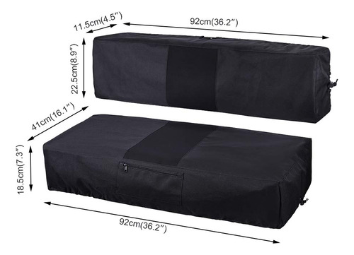 Utv Bench Seat Cover For Kawasaki Mule 600 610 Black Foto 2