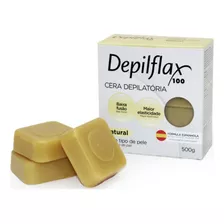 Depilflax Cera Depilatória Em Blocos Natural 500g