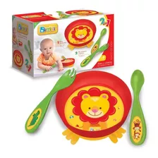 Set Plato + Cubiertos Hora De Comer Bimbi 01-0232