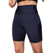 Short Fitness Feminino Cós Alto Não Fica Transparente Beach