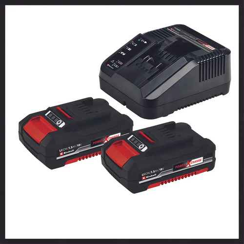 Taladro Atornillador Inalámbrico De 10mm Einhell Te-cd 18/2 Li Kit + 2 Baterías De 1.5ah + Accesorios Con Maletín De Transporte 50hz/60hz Rojo 50 Hz/60 Hz