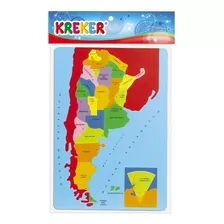 Mapa Didáctico Argentina Kreker Goma Eva Rompecabezas