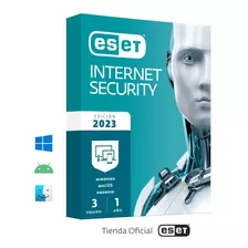  Eset® Internet Security * Tienda Oficial * 3 Pc - 1 Año