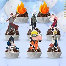 60 Tags Toppers Para Doces Docinhos - Naruto