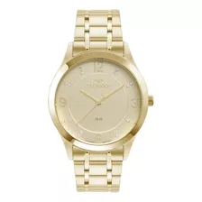 Relógio De Pulso Technos Feminino Dourado Elegância 2036mqz