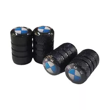 Set 4 Tapas Aire Llanta Bmw Aluminio Negro Universales