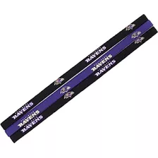 Nfl Cuervos De Baltimore Set De 3 Diadema Banda Elastica 