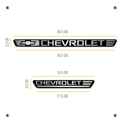 Embellecedor Estribos Chevrolet Aluminio 4 Puertas Foto 9