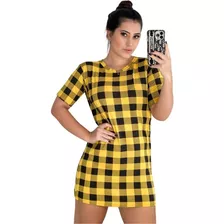 Vestido Xadrez Blogueira Vest Legg - Promoção