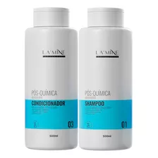  Shampoo + Condicionador Pós Química Antiquebra Lamine 500ml