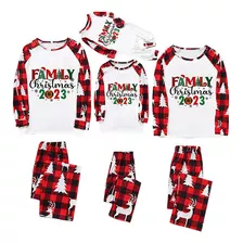 Conjunto De Pijama De Natal Para Família, Estampa De Natal