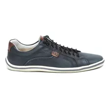 Zapatilla De Cuero Democrata Premium Hombre Rave 034029 