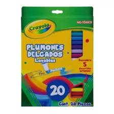 20 Plumones Crayola Marcadores Delgados Lavables Super Tips