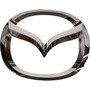 Log Emblema Insignia Mazda Trasera Tuning Cromado Y Negro Mazda 323