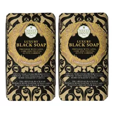 2 Sabonete Nesti Dante Luxury Black Soap Barra 250g