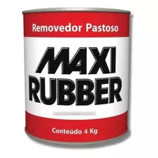 Removedor De Tinta Pastoso Maxi Rubber 4 Kg Profissional 