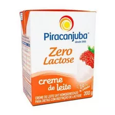 Kit C/5 Creme De Leite Zero Lactose Piracanjuba 200g