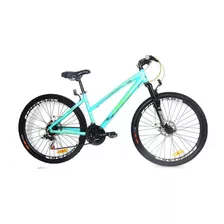 Mountain Bike Femenina Fire Bird Lady Tour R27.5 M 21v Frenos De Disco Mecánico Cambios Shimano Color Turquesa 