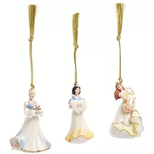 Conjunto De 3 Mini Ornamentos De Princesas, 0.60 Lb, Mu...