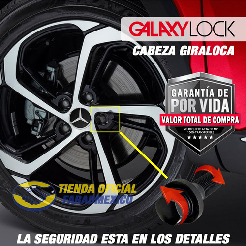 Birlos Antirrobo Galaxylock Mercedes Benz Clase Gla Oferta!! Foto 2