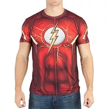 Dc Comics Para Hombre Flash Juego Para Arriba Sublimada De 