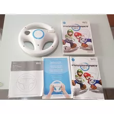 Jogo Mário Kart Wii + Volante Wii Wheel Original 